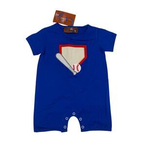 NWT Millie Jay 6M Baseball Romper